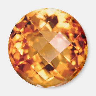 Oranje citrine magneet