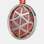 Oranje Citrine Sphere Metalen Ornament (Links)
