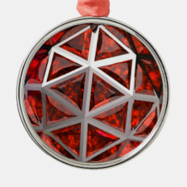 Oranje Citrine Sphere Metalen Ornament