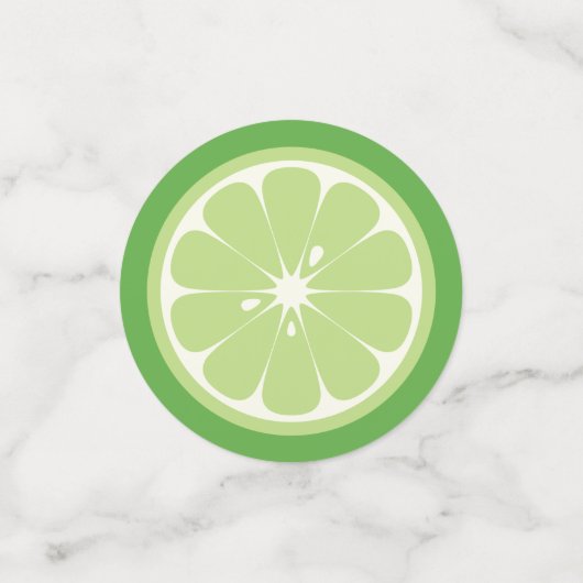 Oranje citroen Limoen en grapefruit tafel Confetti (Kleine voorkant)