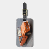 Oranje Citroen Mehari Bagagelabel (Voorkant verticaal)