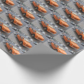Oranje Citroen Mehari Cadeaupapier (Hoek)