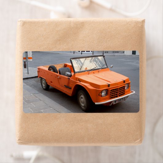 Oranje Citroen Mehari Etiket (Insitu)