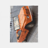 Oranje Citroen Mehari Fleece Deken (Voorkant)