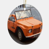 Oranje Citroen Mehari Keramisch Ornament (Links)