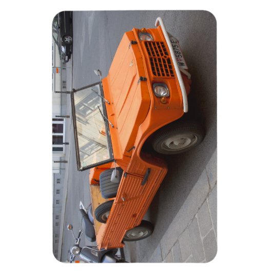 Oranje Citroen Mehari Magneet (Verticaal)