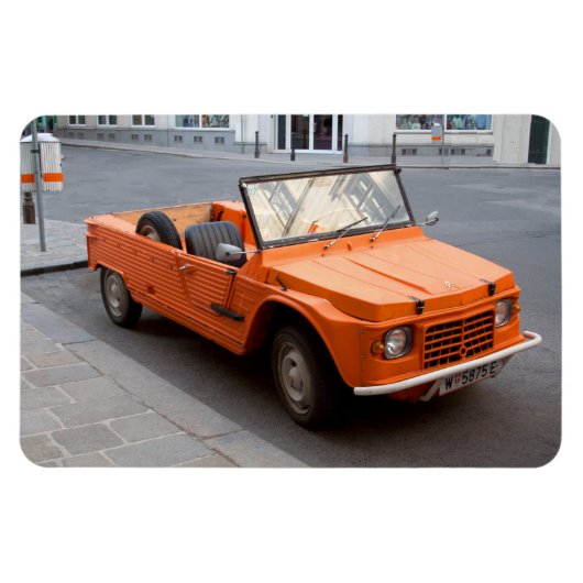 Oranje Citroen Mehari Magneet (Horizontaal)