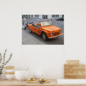 Oranje Citroen Mehari Poster (Keuken)