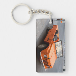 Oranje Citroen Mehari Sleutelhanger