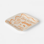 Oranje Citrus Aperol Spritz Bruidsfeestje Papieren Bordje (Gebogen)