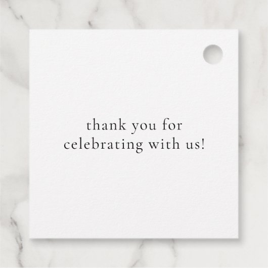  Oranje Citrus Botanical Wedding Bedankjes Labels (Achterkant)