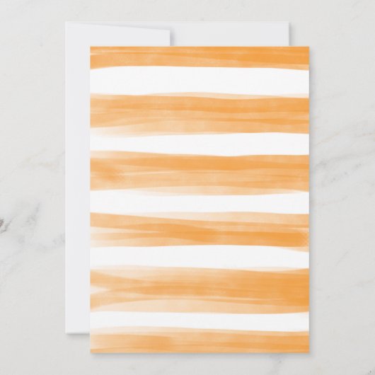 Oranje Citrus Cutie Baby shower door Mail Quaranti Kaart (Achterkant)