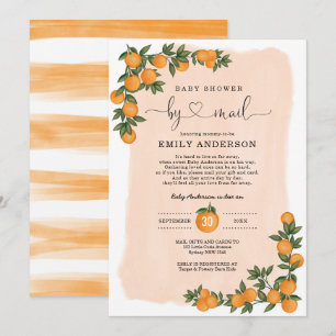 Oranje Citrus Cutie Baby shower door Mail Quaranti Kaart