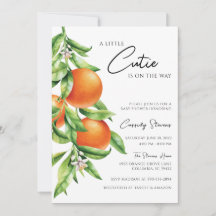 Oranje Citrus Cutie op weg naar Baby shower