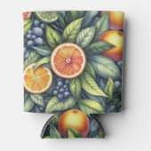 Oranje Citrus Elegante Aquarel Bruiloften  Blikjeskoeler (Voorkant)