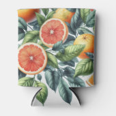 Oranje Citrus Elegante Aquarel Bruiloftsfeesten  Blikjeskoeler (Voorkant)