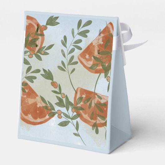 Oranje Citrus en Griekenland Bedankdoosjes (Achterkant)