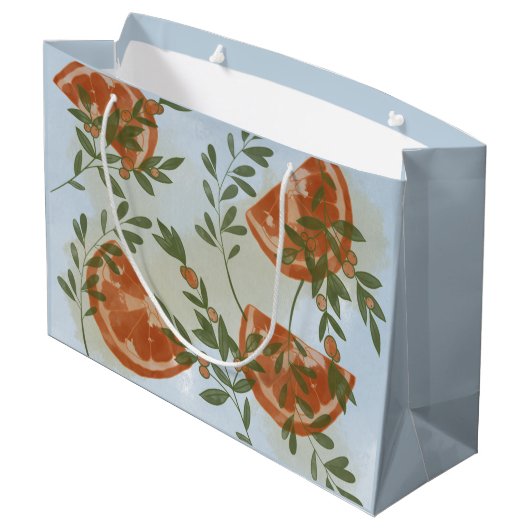 Oranje Citrus en Griekenland Groot Cadeauzakje (Achterkant Gekanteld)