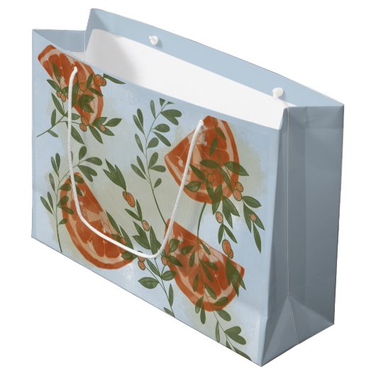 Oranje Citrus en Griekenland Groot Cadeauzakje (Voorkant Gekanteld)