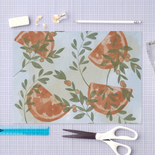 Oranje Citrus en Griekenland Tissuepapier (Craft)