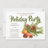 Oranje Citrus feestdag | Kerstfeest Kaart (Voorkant)