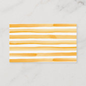 Oranje Citrus Floral Baby shower Diaper Raffle Informatiekaartje (Achterkant)