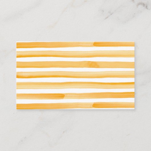 Oranje Citrus Floral Baby shower Diaper Raffle Informatiekaartje (Achterkant)