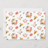 Oranje Citrus Floral Botanical | Luierloof Kaart (Achterkant)