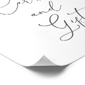 Oranje Citrus Kaarten en Cadeaus bord Poster (Hoek)