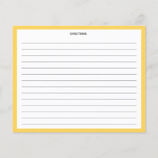 Oranje, Citrus Kitchen-recipenkaart (Achterkant)