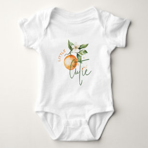 Oranje Citrus Kleine Moppie Baby Shower Cadeau Tsh Romper