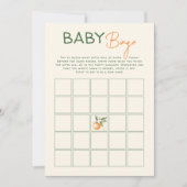 Oranje Citrus Little Cutie Baby Bingo Game Kaart (Voorkant)