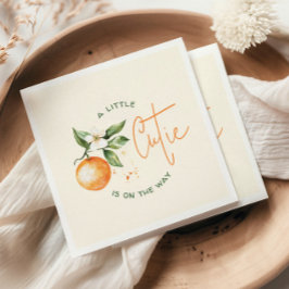 Oranje Citrus Little Cutie Baby shower Napkins Servet