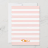 Oranje Citrus Little Cutie Een 1e Verjaardag Kaart (Achterkant)