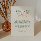 Oranje Citrus Little Cutie Familietradities Reclamebord Met Voetstuk