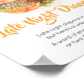 Oranje Citrus Little Cutie Late Night Luiers Poster (Hoek)