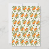 Oranje Citrus Main Squeeze Vrijgezellenfeest Kaart (Achterkant)