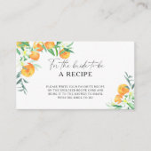 Oranje Citrus - Ontvang de bruid om te worden Informatiekaartje (Voorkant)