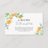 Oranje Citrus - Ontvang de bruid om te worden Informatiekaartje (Voorkant)