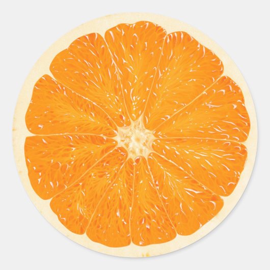 Oranje citrus sticker (Voorkant)