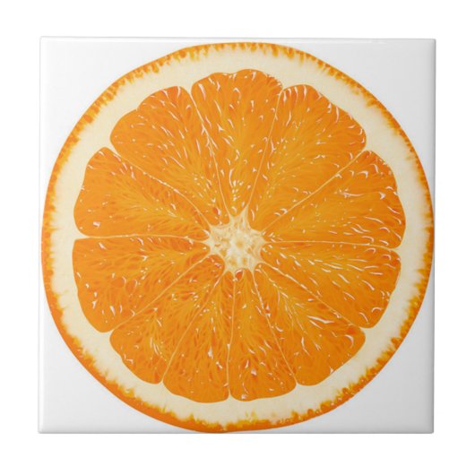 Oranje citrus tegel tegeltje (Voorkant)