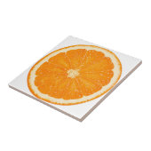Oranje citrus tegel tegeltje (Zijkant)