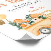 Oranje Citrus  Truck Prayers voor Baby Poster (Hoek)