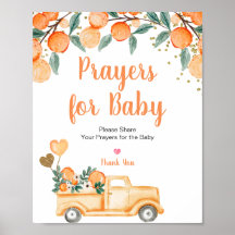 Oranje Citrus  Truck Prayers voor Baby