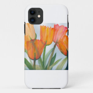 Oranje Citrus Tulips Hoesje-Mate iPhone Case