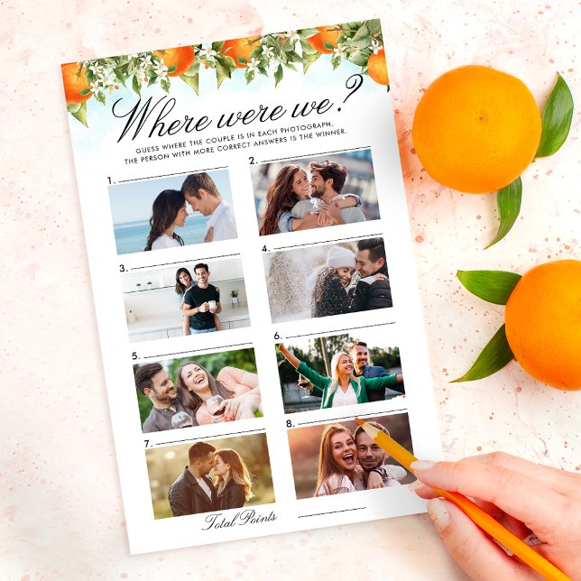 Oranje citrus waar we waren spel paar foto's (Creator heeft geüpload)