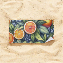 Oranje Citrus Whimsical Waterverf Fruit & Floral