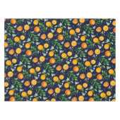 Oranje citrus zomerbloem botanisch patroon tafelkleed (Voorkant (Horizontaal))