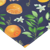 Oranje citrus zomerbloem botanisch patroon tafelkleed (Gekanteld)