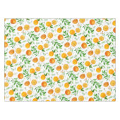 Oranje citrus zomerbloem botanisch patroon tafelkleed (Voorkant (Horizontaal))